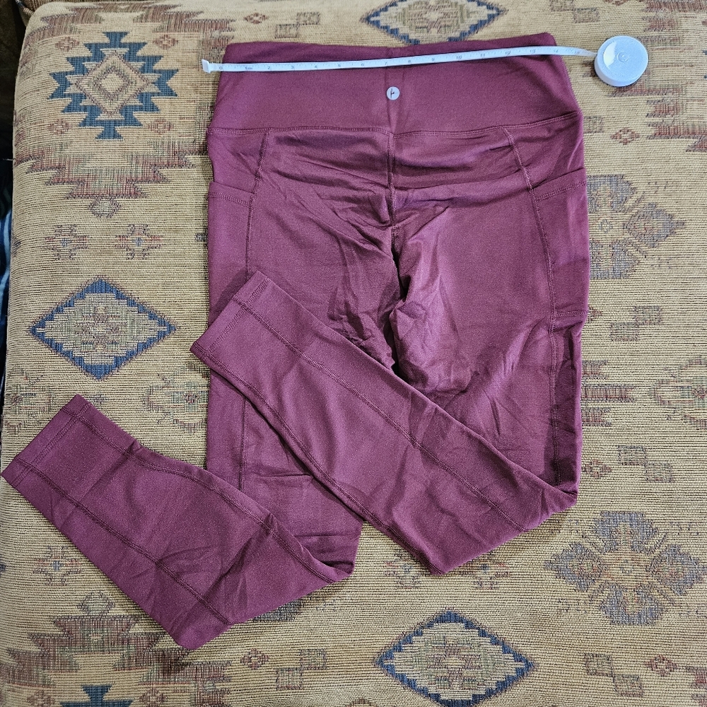 Burgundy Thick Cold Weather Leggings